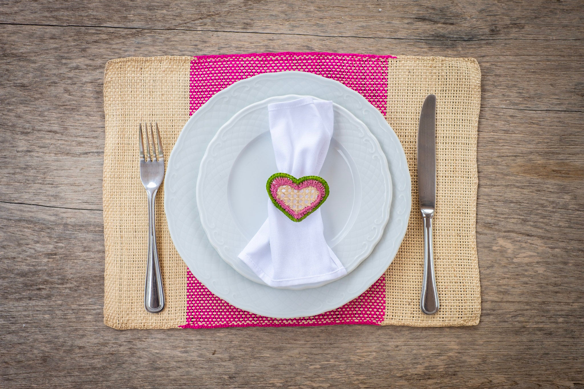 Poppy Placemat big stripe pink