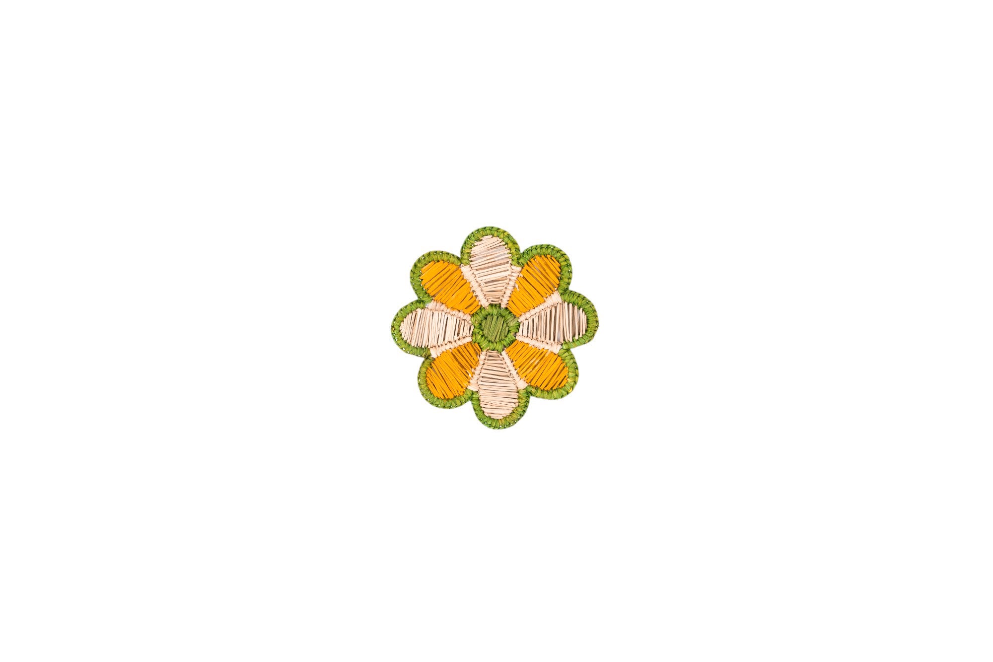 Daisy Multicolour Coaster yellow/green