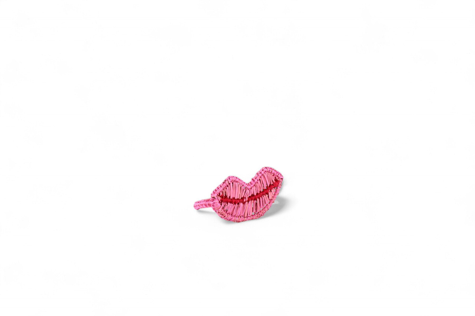 Lips Napkin Ring pink