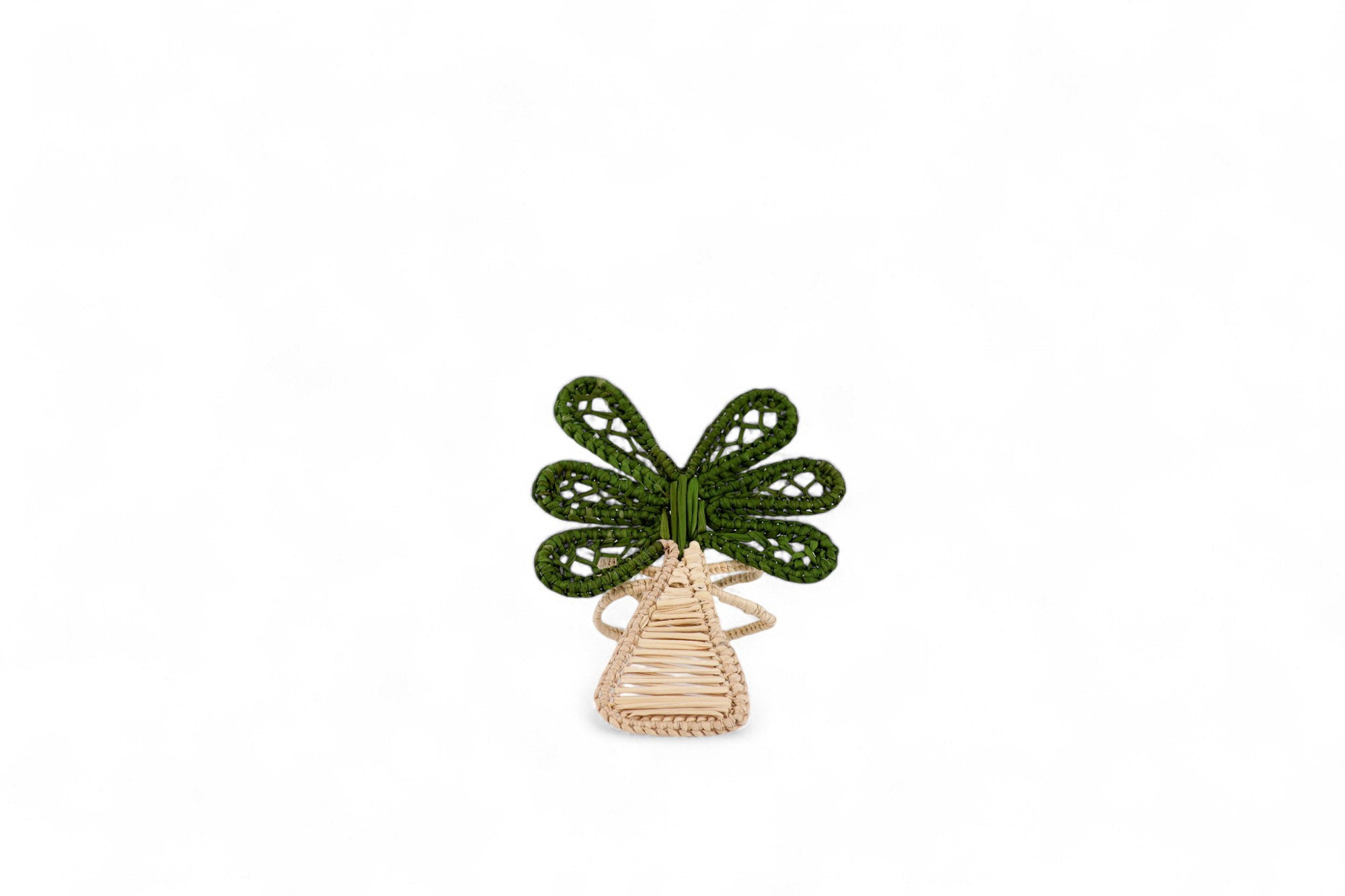 Palm Napkin Ring green