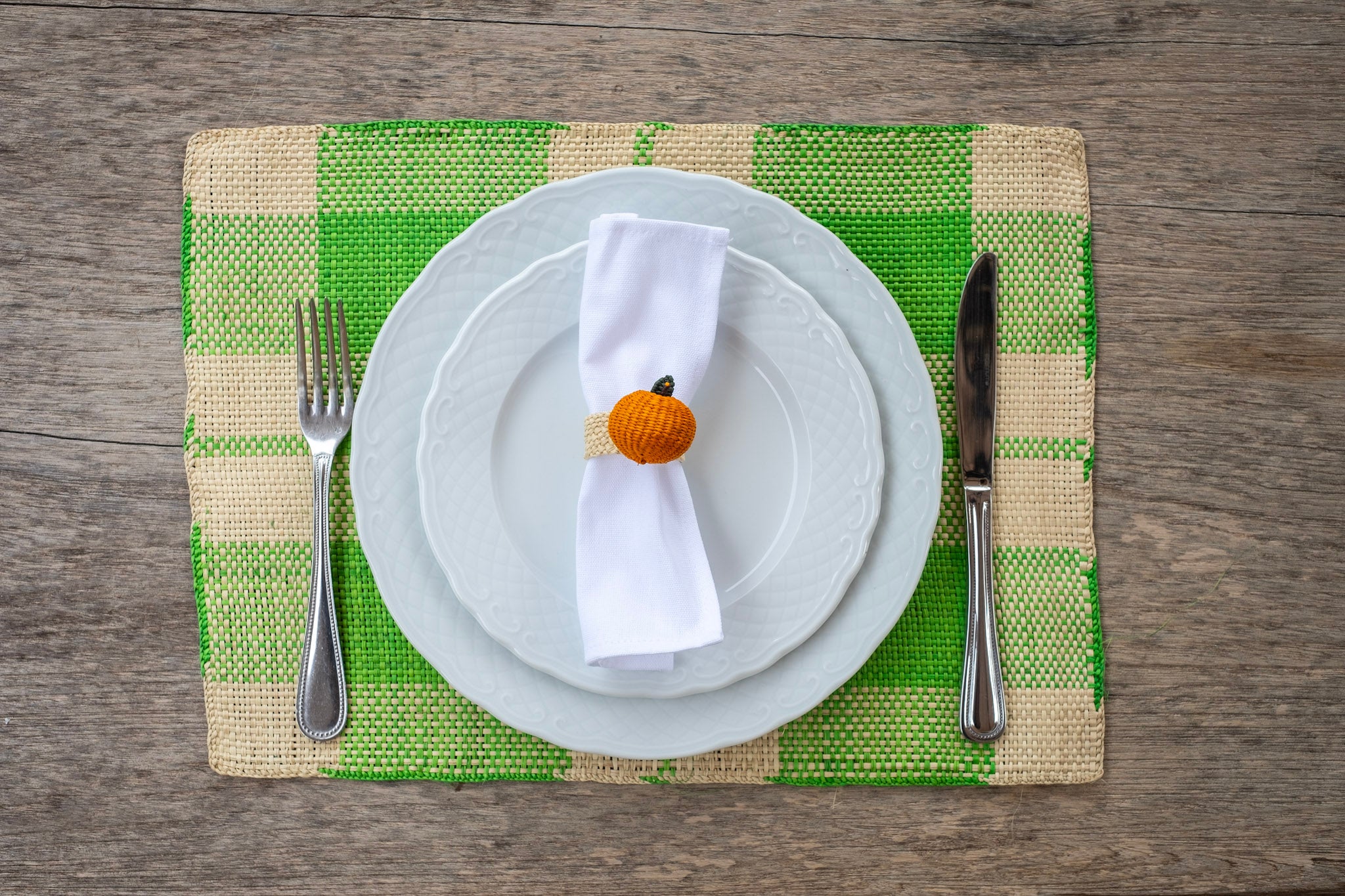 Poppy Placemat big square green