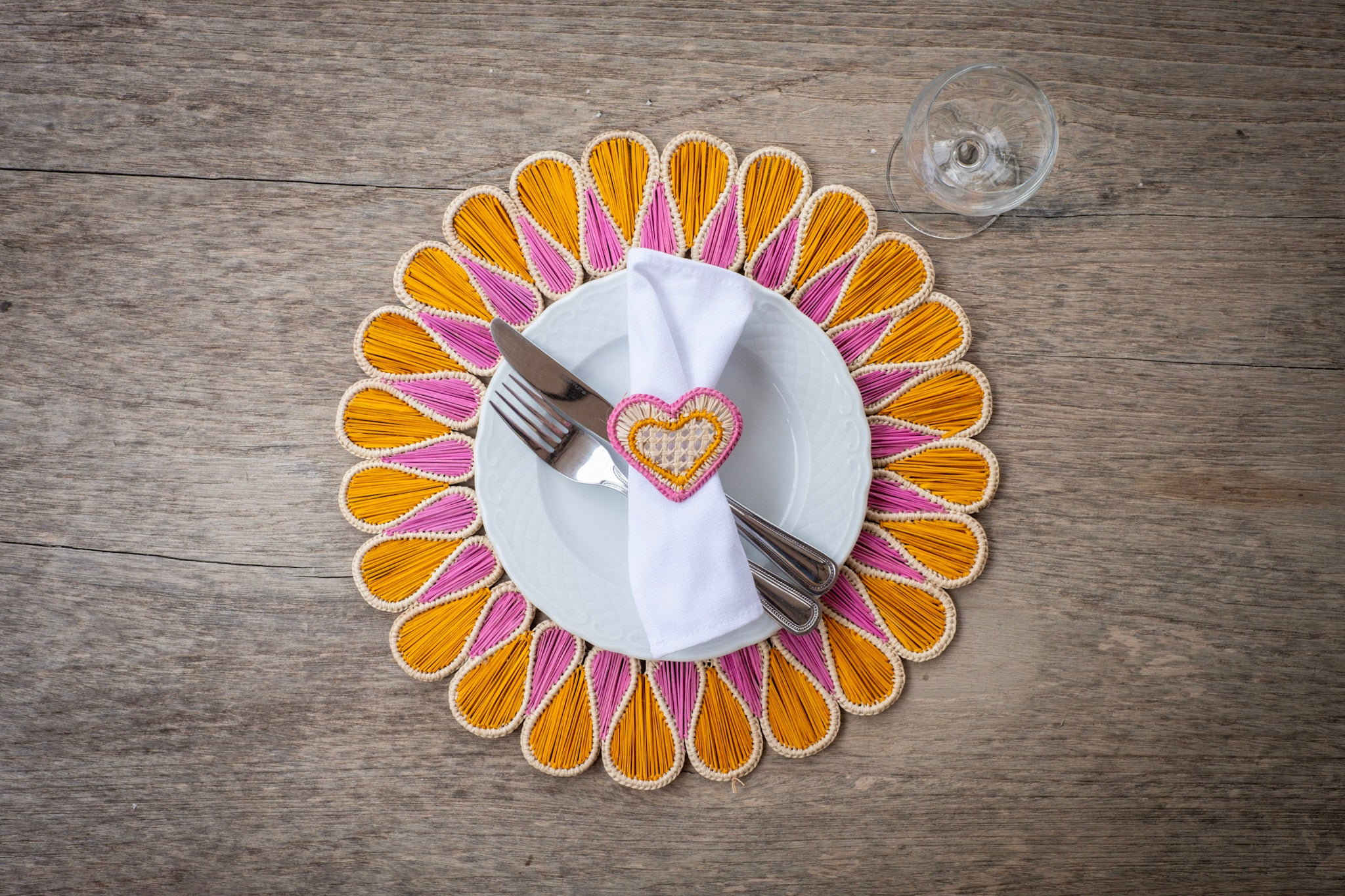 Sofia Placemat yellow/pink