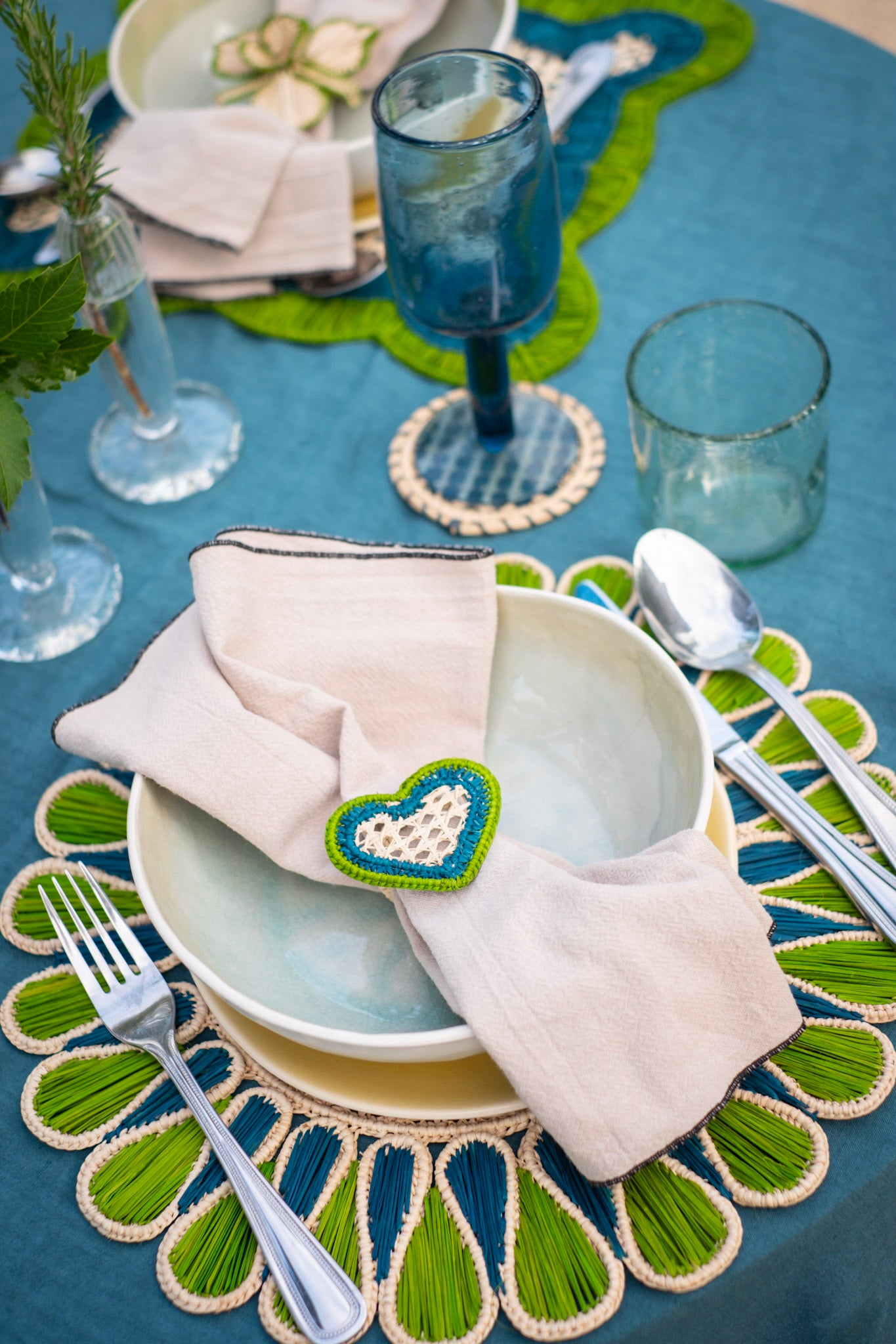 Sofia Placemat green/blue