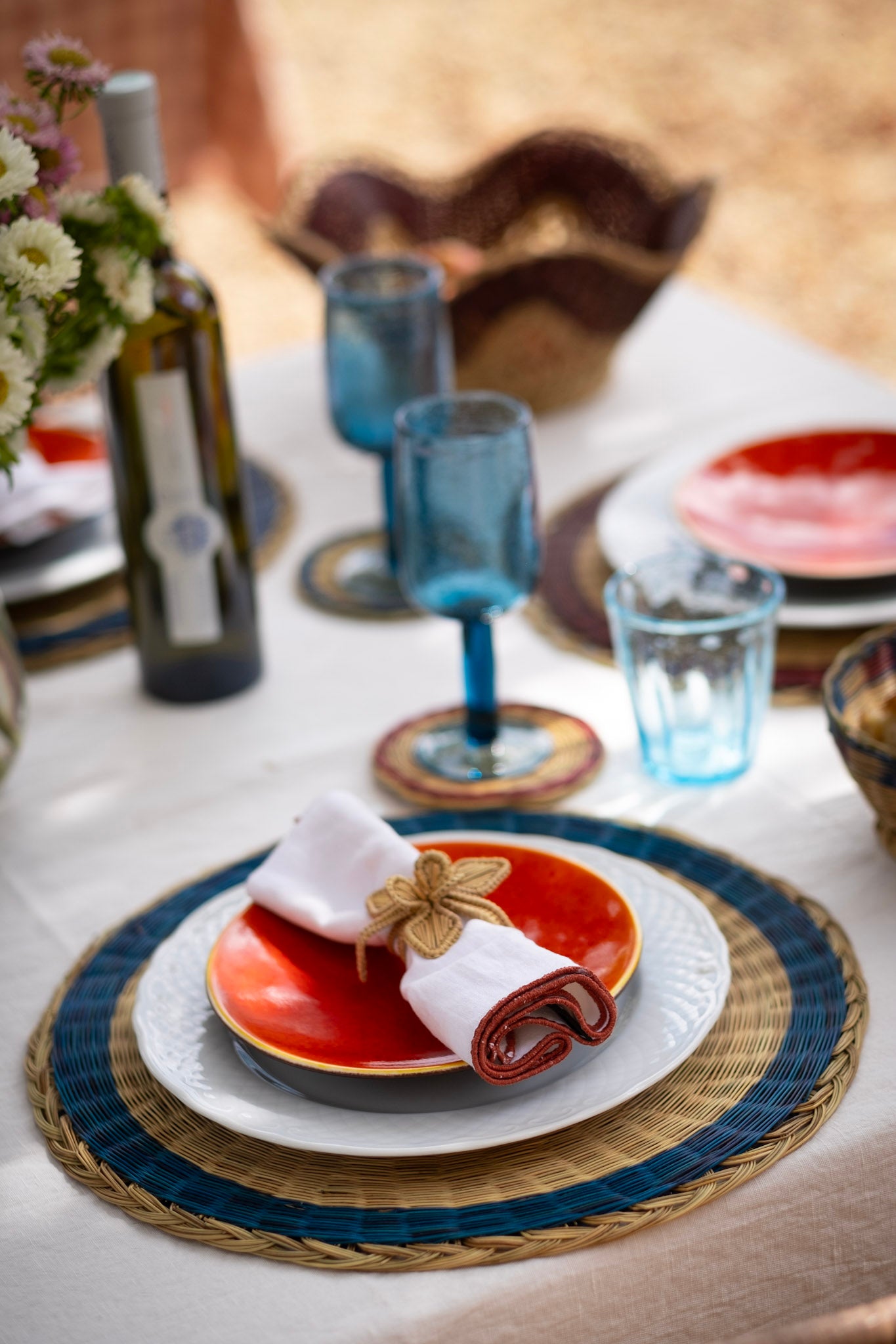 Rural Placemat blue