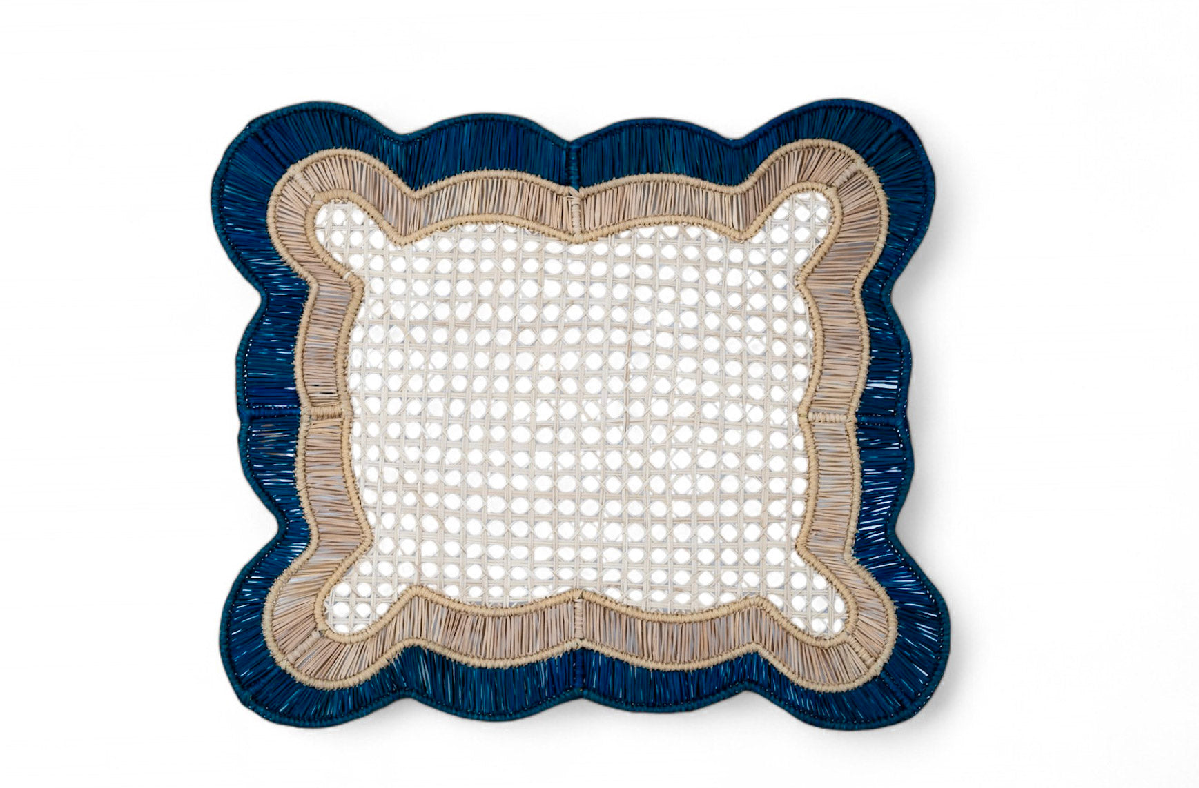 Biscuit Placemat natural/blue