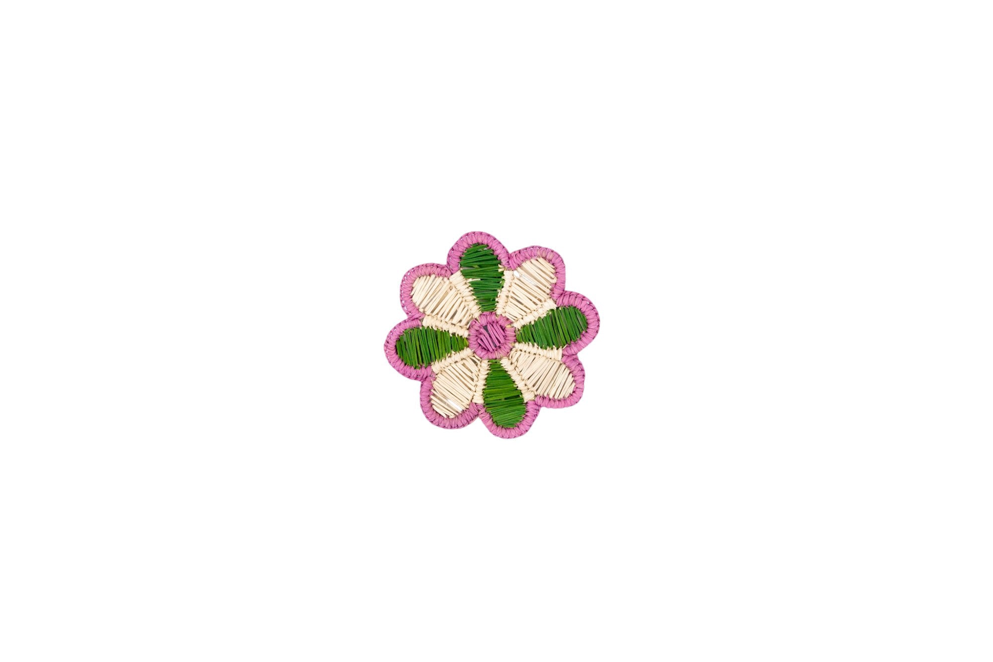 Daisy Multicolour Coaster green/pink