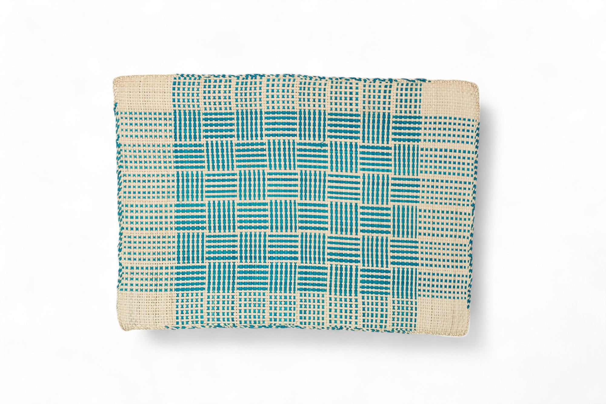 Poppy Placemat woven square blue