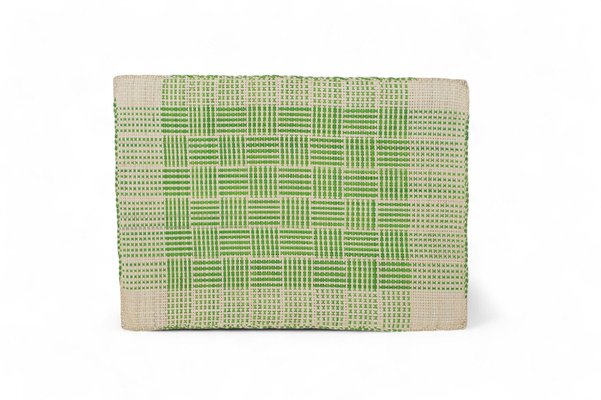 Poppy Placemat woven square green